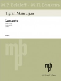 BEL 665 • MANSURIAN - Lamento - Stimme