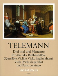 BP 1706 • TELEMANN Drei mal drei Menuette