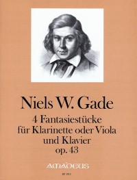 BP 1913 • GADE - 4 Fantasiestücke - Partitur und Bratschen-S