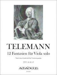 BP 2820 • TELEMANN - 12 Fantasien - Bratschenstimme