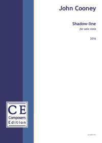 CE-JC2SL1 • COONEY - Shadow-line - Partitur