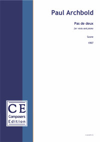 CE-PA1PDD1 • ARCHBOLD - Pas de deux - Partitur und Bratschensti