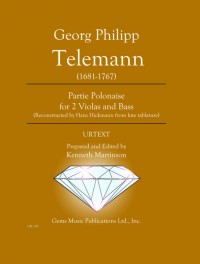 GPL 107 • TELEMANN - Parti Polonaise - Partitur und 3 Stimme