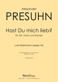 M4V-1007 • PRESUHN - Hast Du mich lieb? - Partitur und Stimme