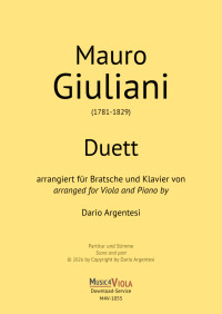 M4V-1055 &bull; GIULIANI - Duett - Partitur und Stimme