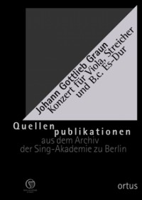 OM204-1 • GRAUN - Concert - Score (Viola solo, 2 Violins, Vi