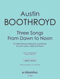 VV 332 • BOOTHROYD - Three Songs from Dawn to Noon - Score 